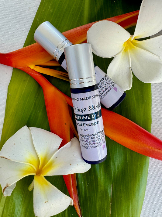 Escape to Paradise – Nourishing, Hydrating Organic Perfume & Body Oil