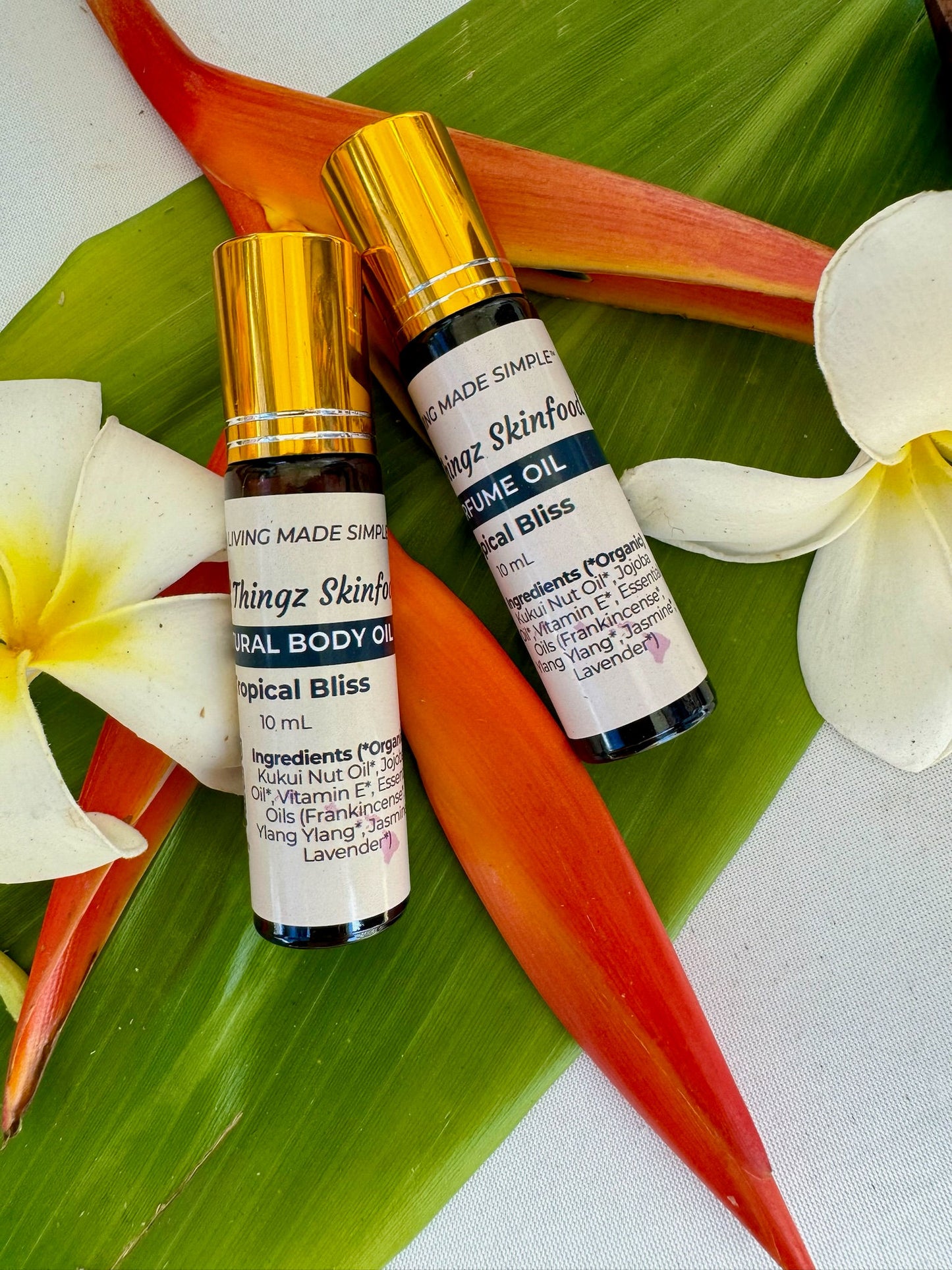 Escape to Paradise – Nourishing, Hydrating Organic Perfume & Body Oil