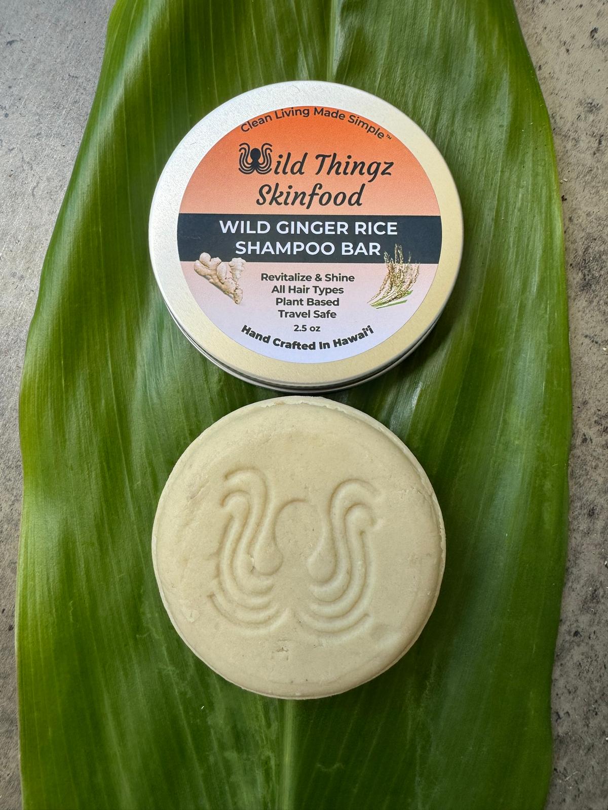 Wild Ginger Rice Shampoo Bars