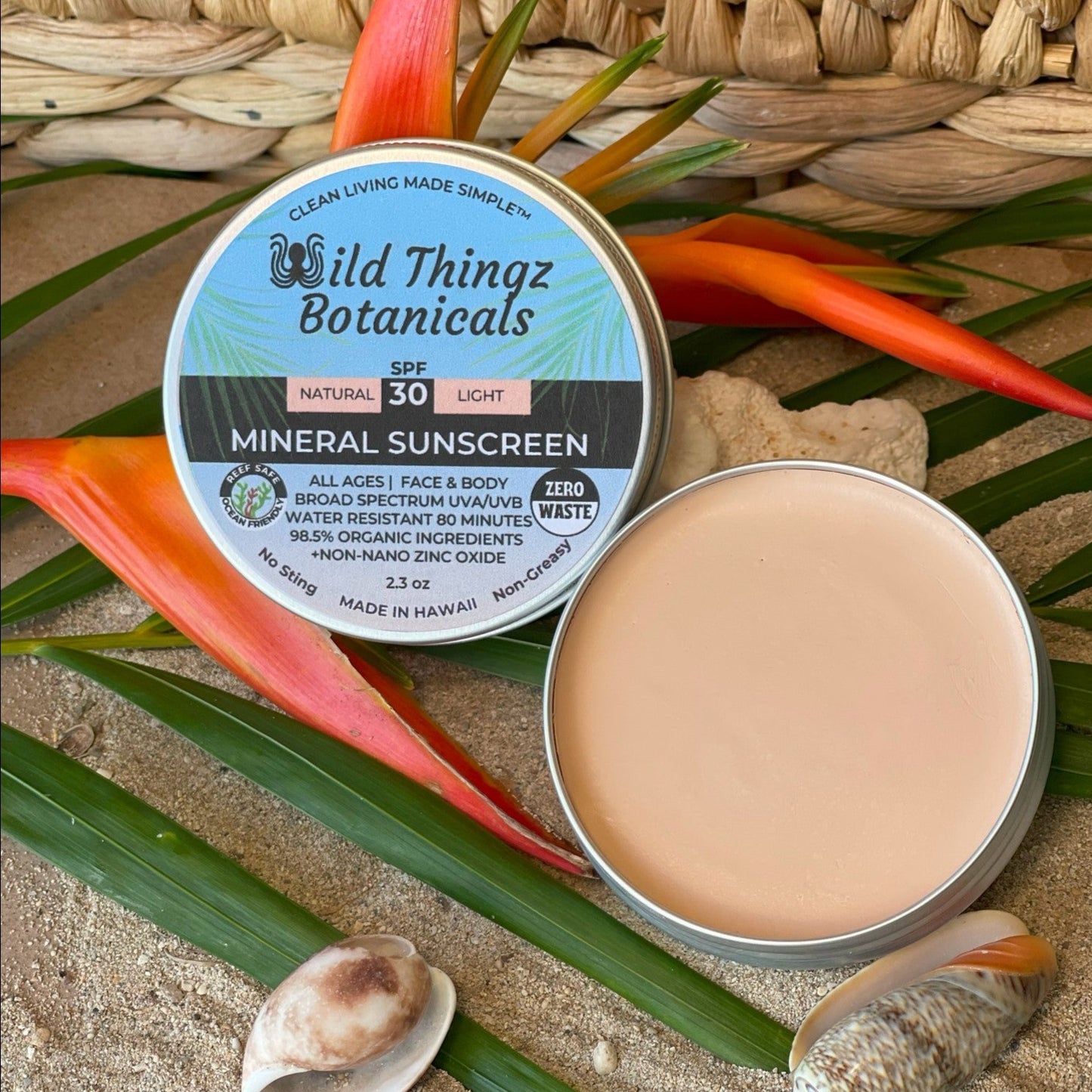 Mineral Sunscreen (Face/Body) Tin